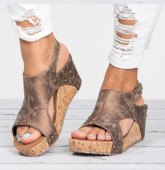 Women Summer Wedges High Heel Shoes