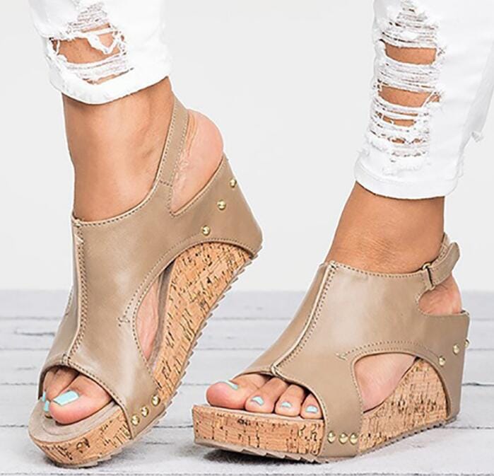 Women Summer Wedges High Heel Shoes