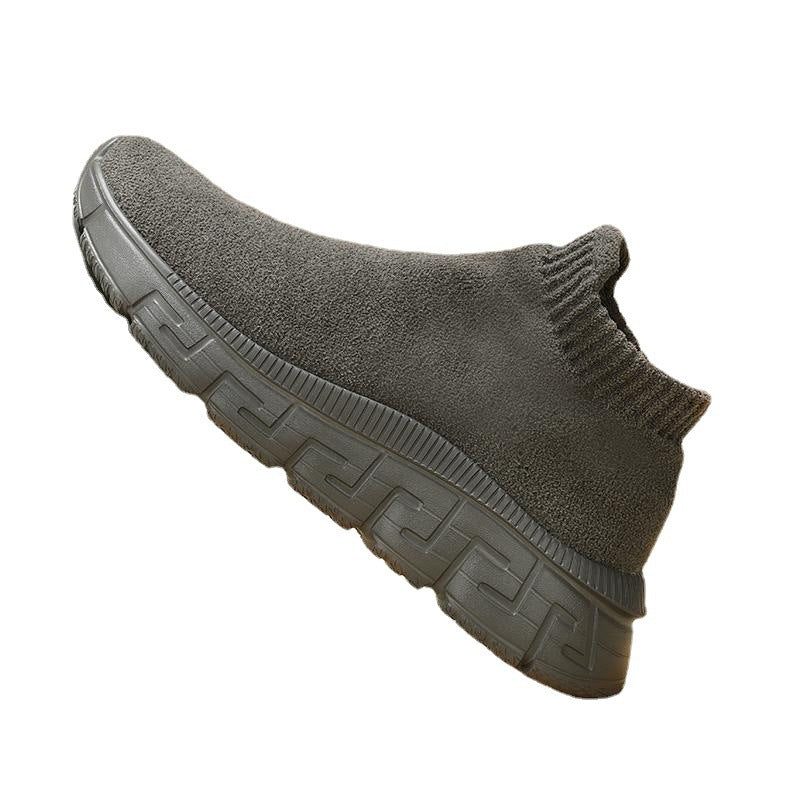 Technology Flying Woven Surface Winter Fashionable Breathable Comfortable Slip-on Casual Shoes