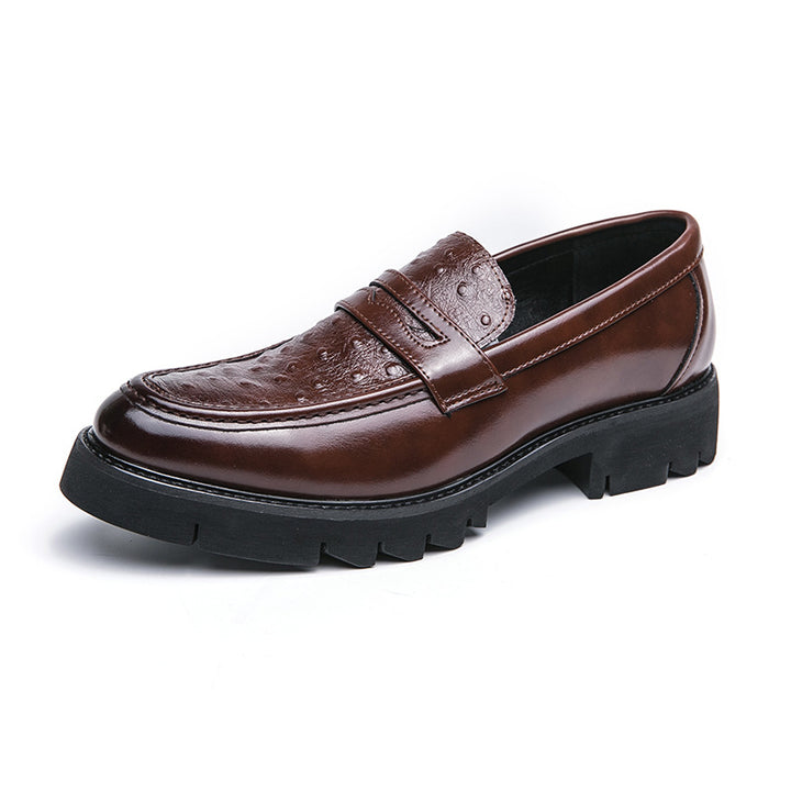 British Leather Shoes Men's Korean-style Fashion Casual