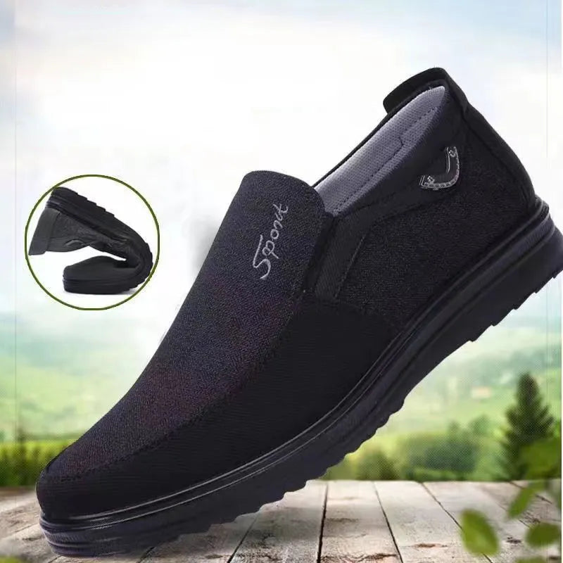 Men's Canvas Shoes Outdoor Lightweight Soft Sole Non-slip Walking Shoes Light and Comfortable Casual Shoes Fashion Men's Shoes