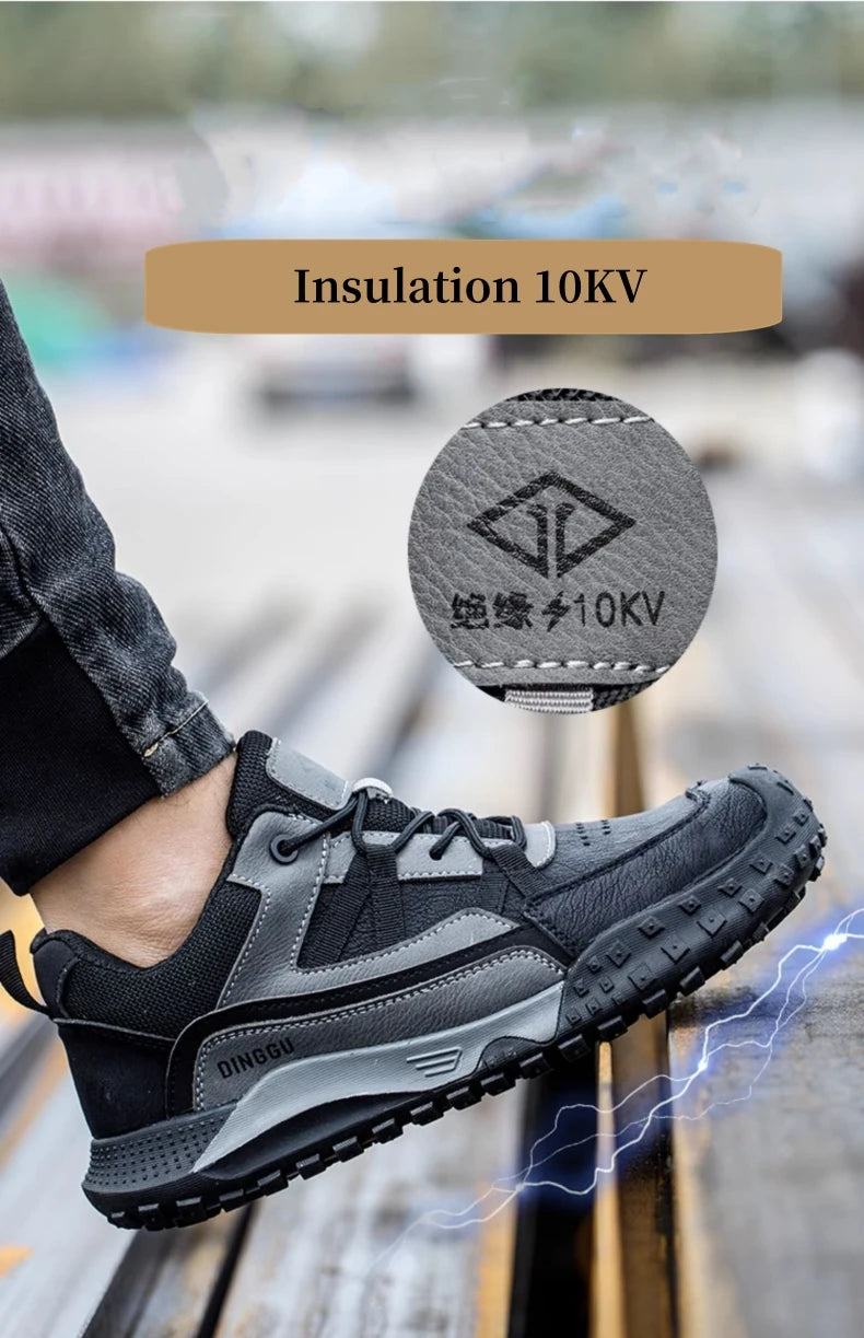 Insulation 10KV Men Work Safety Shoes Anti-smash Anti-puncture Work Sneakers Indestructible Protective Safety Boots