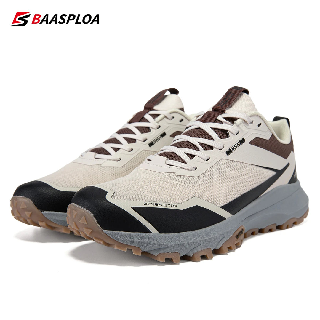 2024 New Baasploa Men Outdoor Shoes Non-Slip Wear-Resistant Walking Breathable Men Walking Shoes Brand Comfortable Men Sneakers