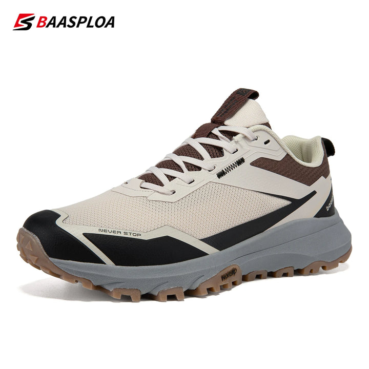 2024 New Baasploa Men Outdoor Shoes Non-Slip Wear-Resistant Walking Breathable Men Walking Shoes Brand Comfortable Men Sneakers