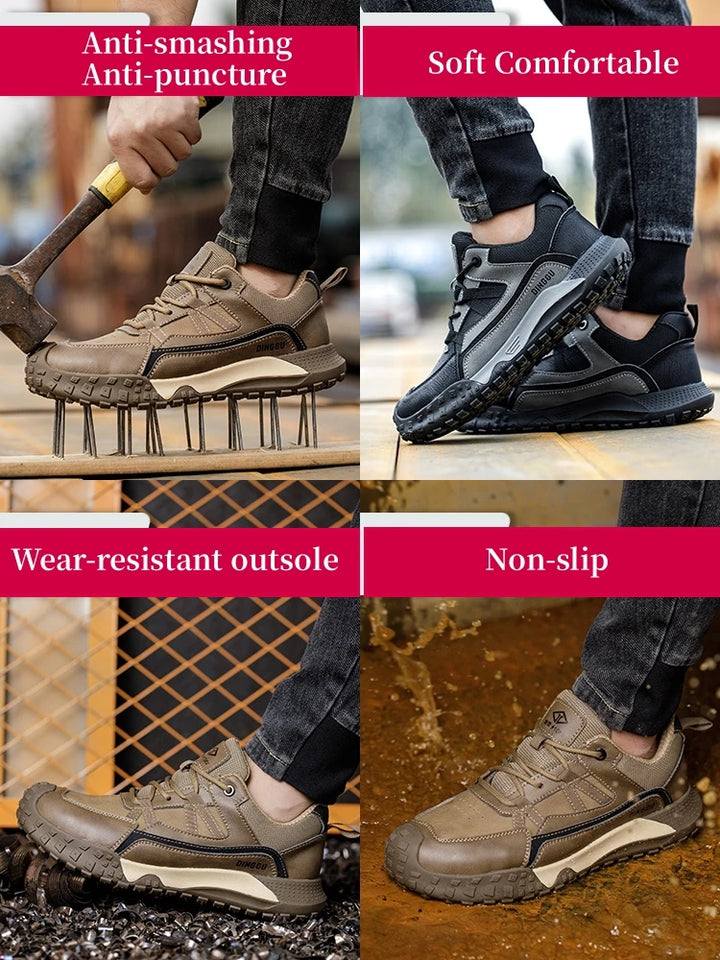 Insulation 10KV Men Work Safety Shoes Anti-smash Anti-puncture Work Sneakers Indestructible Protective Safety Boots