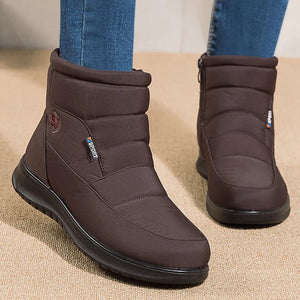Women Zipper Ankle Boots Winter Botas Femininas Keep Warm Botines
