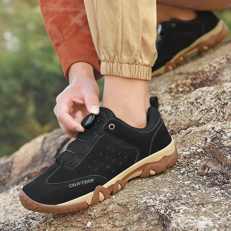 Men Casual Shoes Suede Leather Sneakers For Outdoor Hiking Shoes
