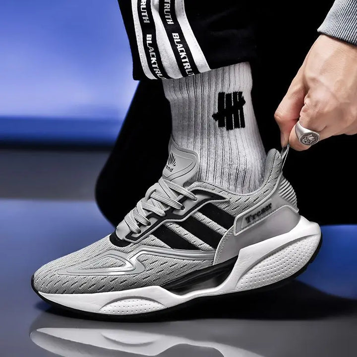 Breathable mesh men sneakers flat shoes zapatillas deportivas hombre EVA platform