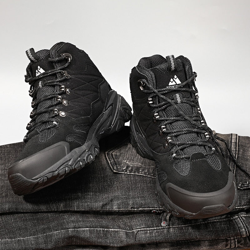 Hiking Boot Genuine Leather Trekking Mountain Sneakers