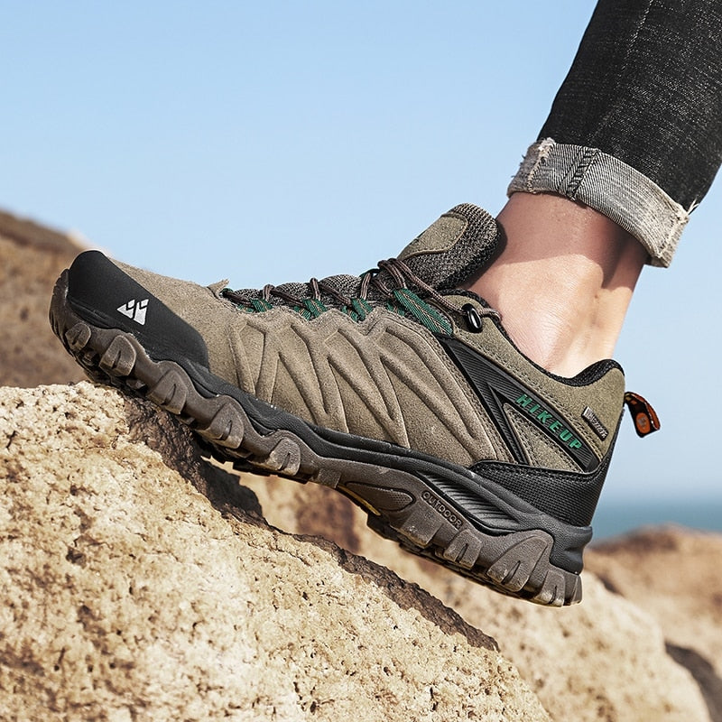 Hiking Shoes Durable Leather Climbing Shoes