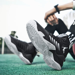 High-top Men Shoe Cushion Leather Sneakers