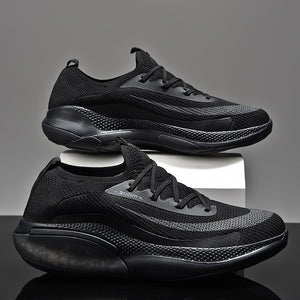 Men's Sneakers Lace Up Round Toe Cushioning Running Shoes for Woman Trainer Race Breathable Couple Tenis Shose