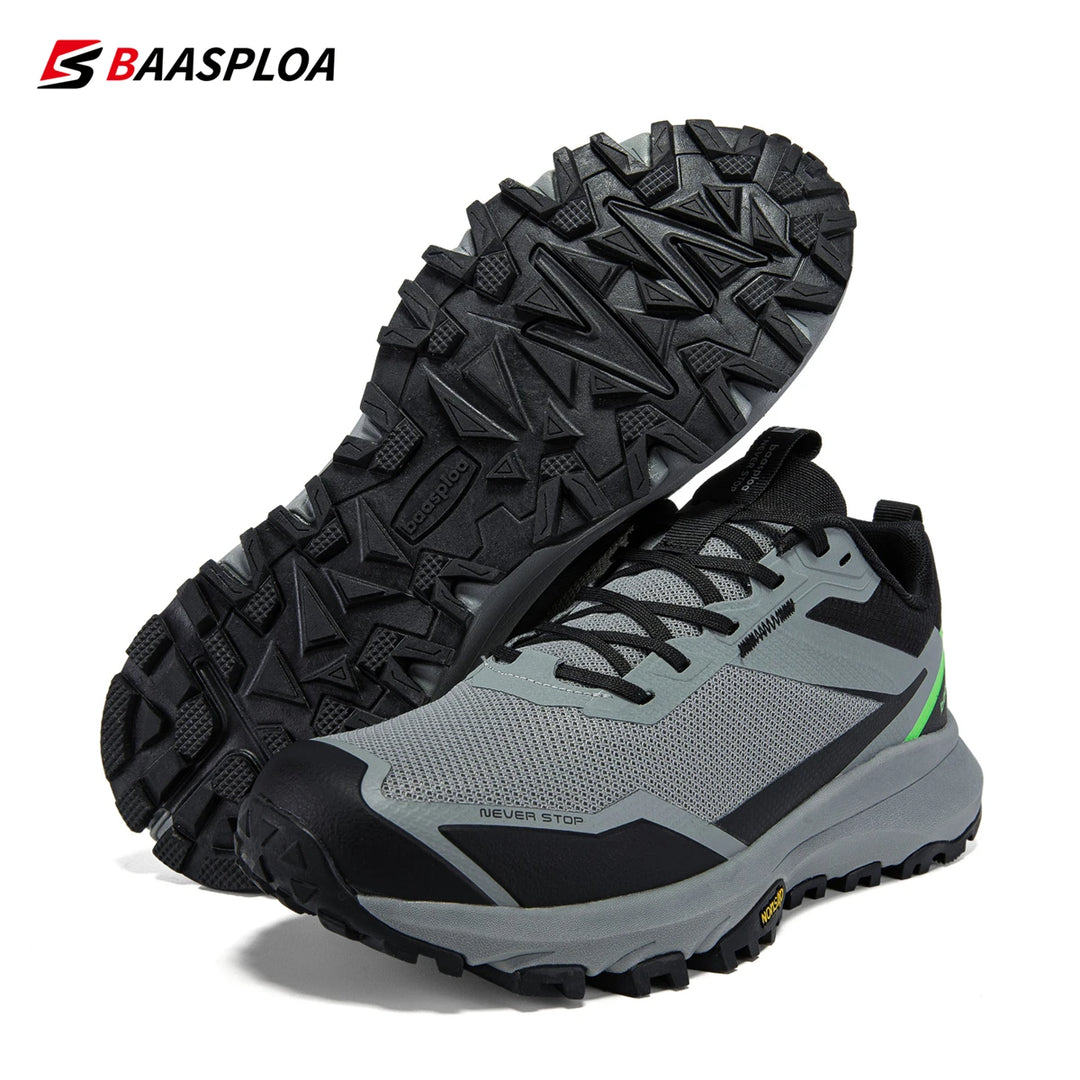 2024 New Baasploa Men Outdoor Shoes Non-Slip Wear-Resistant Walking Breathable Men Walking Shoes Brand Comfortable Men Sneakers