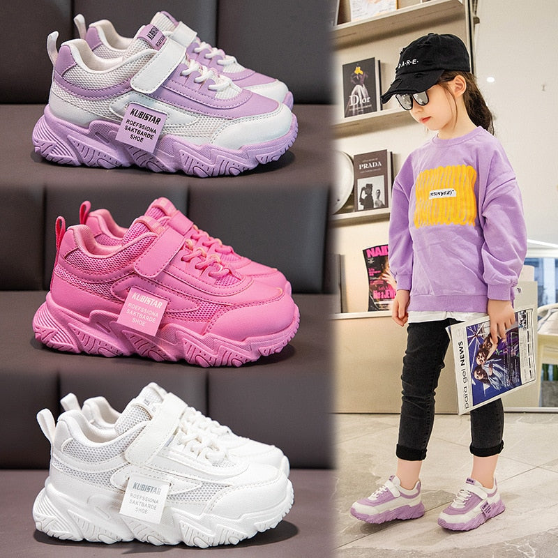 Kids Sports Shoes Children Casual Running Shoes for Boys Girls Air Mesh Breathable Fashion Sneakers Spring Summer Anti-skid Soft