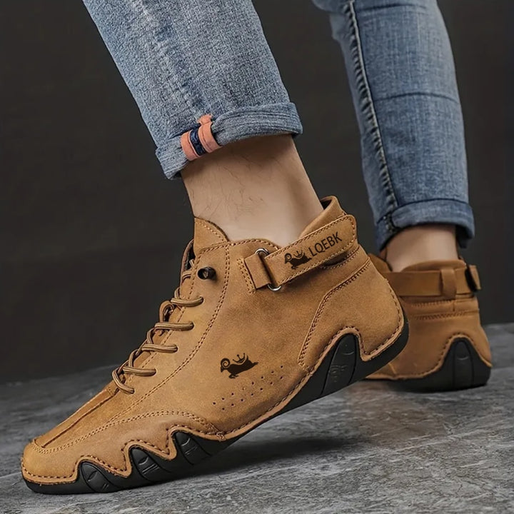 Sneakers for Men Fashion Outdoor Walking Loafers Shoes Comfortable Ankle Boots Luxury Man Shoes 2023 New In Casual Leather Shoes