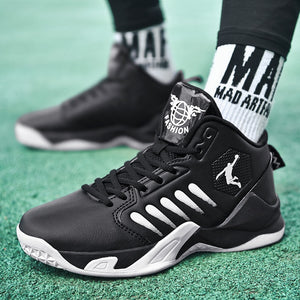 High-top Men Shoe Cushion Leather Sneakers