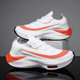 Men's Sneakers Lace Up Round Toe Cushioning Running Shoes for Woman Trainer Race Breathable Couple Tenis Shose