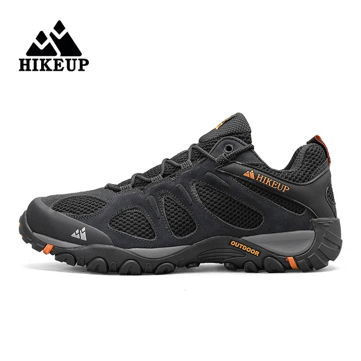 HIKEUP Non-slip Wear Resistant Men‘s Outdoor Hiking Shoes Breathable Splashproof Climbing  Hunting Mountain Shoes