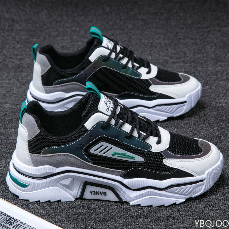 Breathable Wild Mesh Sports Casual Youth Increase Old Fashion Men's Shoes sneakers