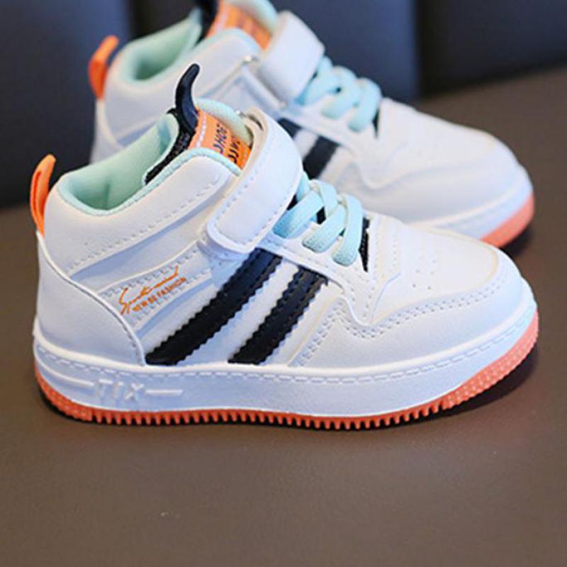 Size 21-32 Children Anti-slip Wear-resistant Casual Shoes Girls Boys Kids Soft Sole Toddler Shoes Baby Breathable Sport Sneakers