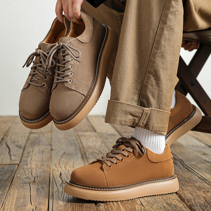 Suede Retro Workwear Shoes For Men