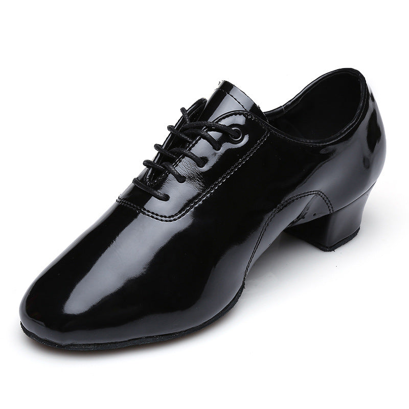 Men's Soft Leather Two-sole Latin Dance Shoes Are Comfortable