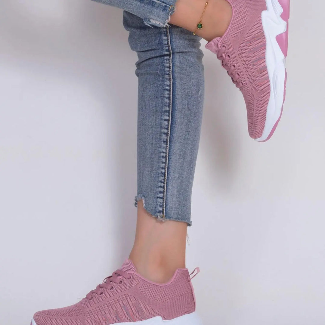 Women'S Fashion Lace up Low Top Sneakers