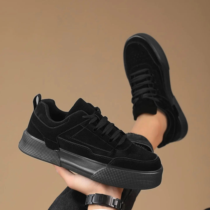 Men'S Sporty Minimalist Lace up Front Low Top Skate Sneakers