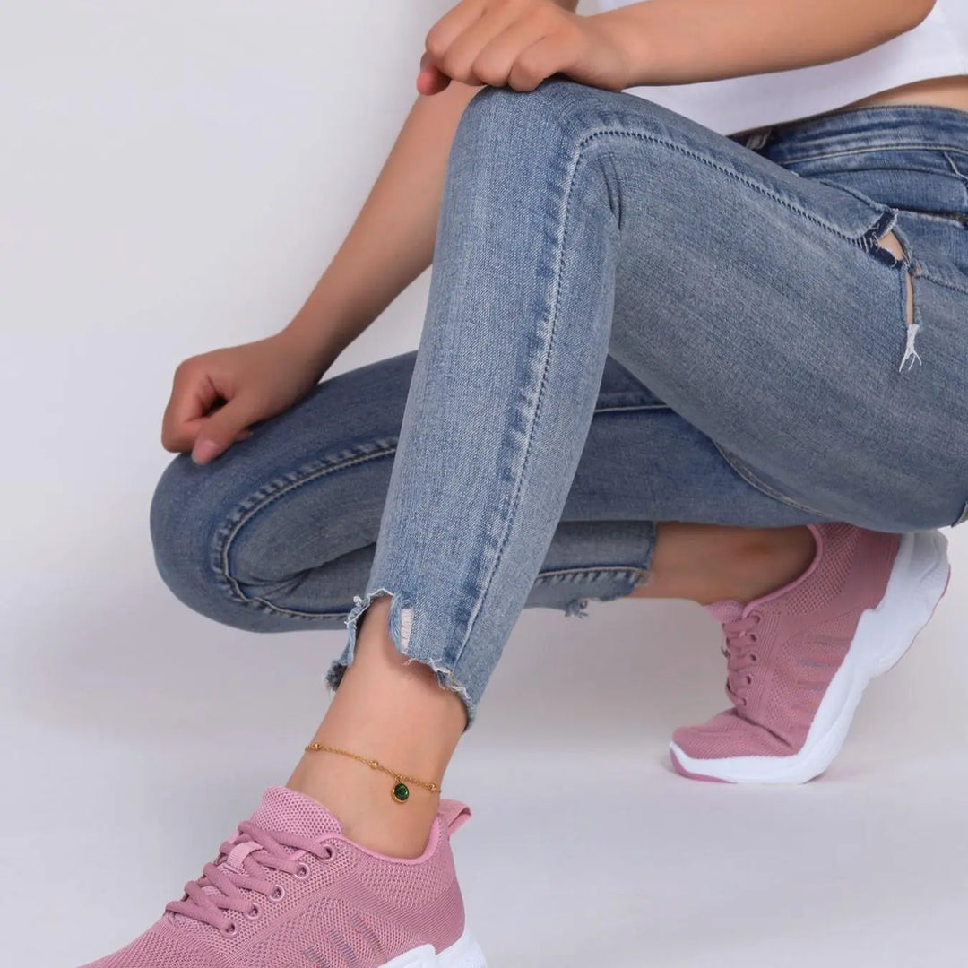 Women'S Fashion Lace up Low Top Sneakers