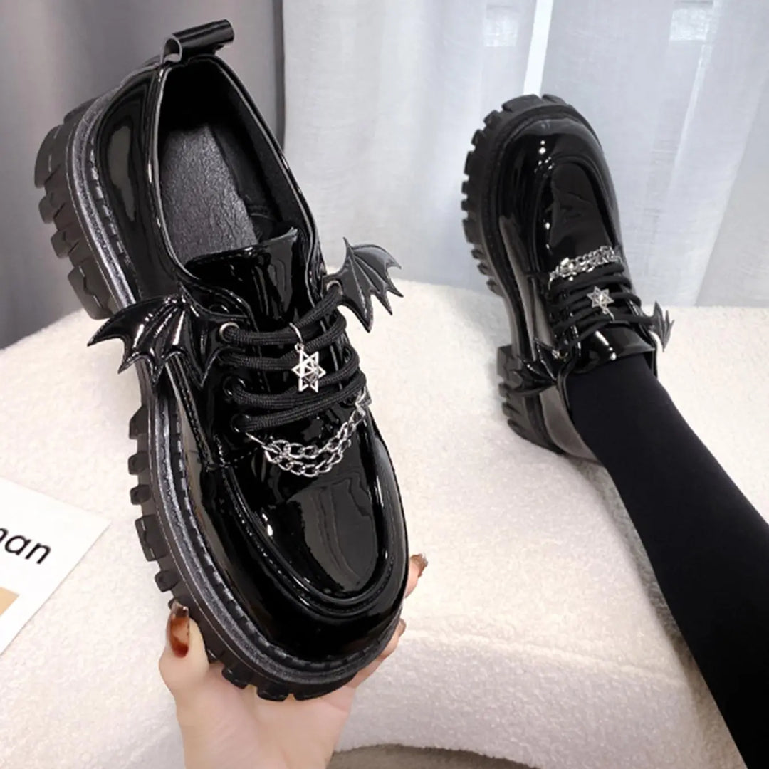 Women'S Fashionable Trendy Chain Decor Plain Loafers for Girls