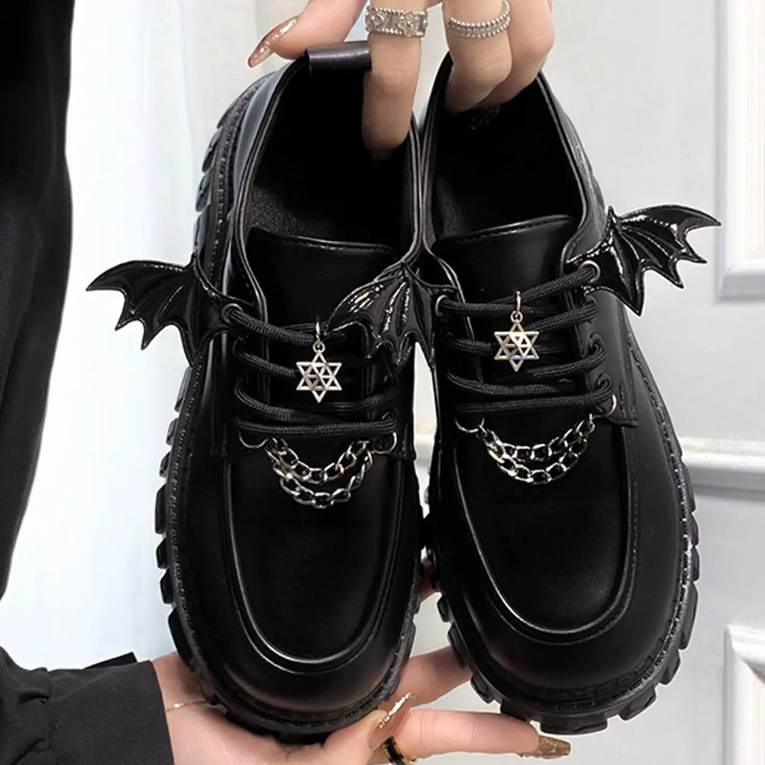 Women'S Fashionable Trendy Chain Decor Plain Loafers for Girls