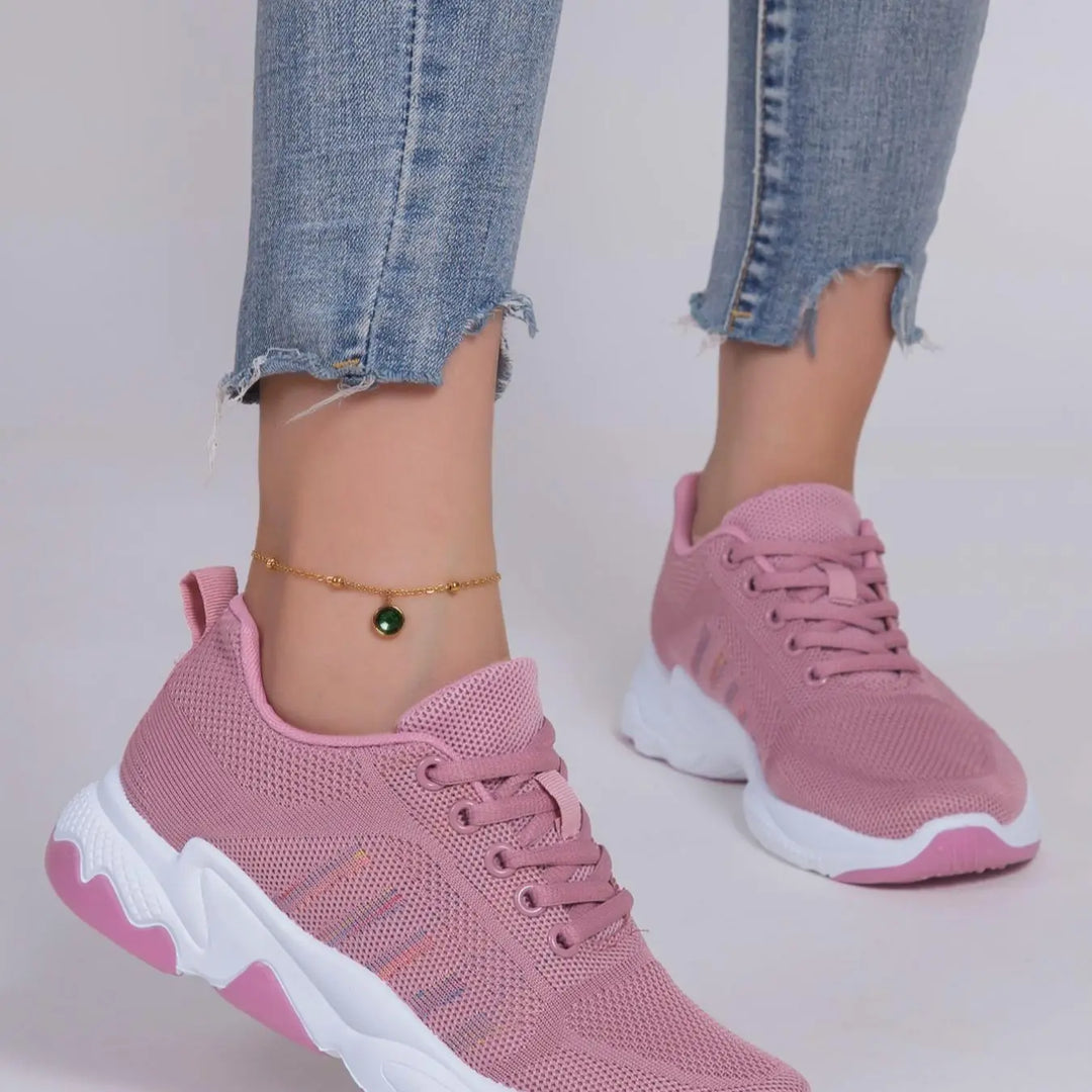 Women'S Fashion Lace up Low Top Sneakers