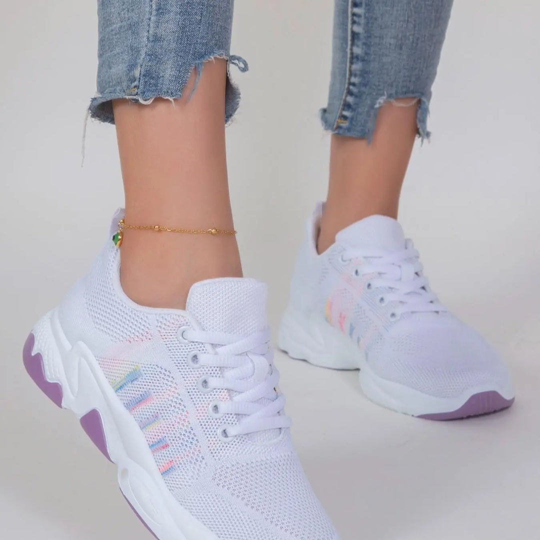 Women'S Fashion Lace up Low Top Sneakers