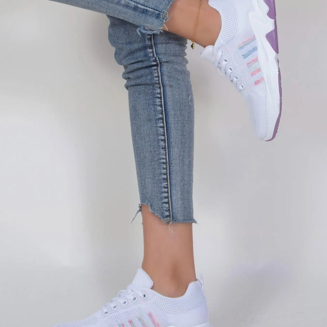 Women'S Fashion Lace up Low Top Sneakers