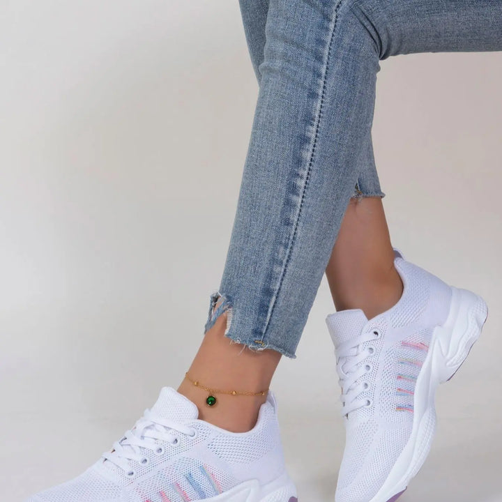 Women'S Fashion Lace up Low Top Sneakers